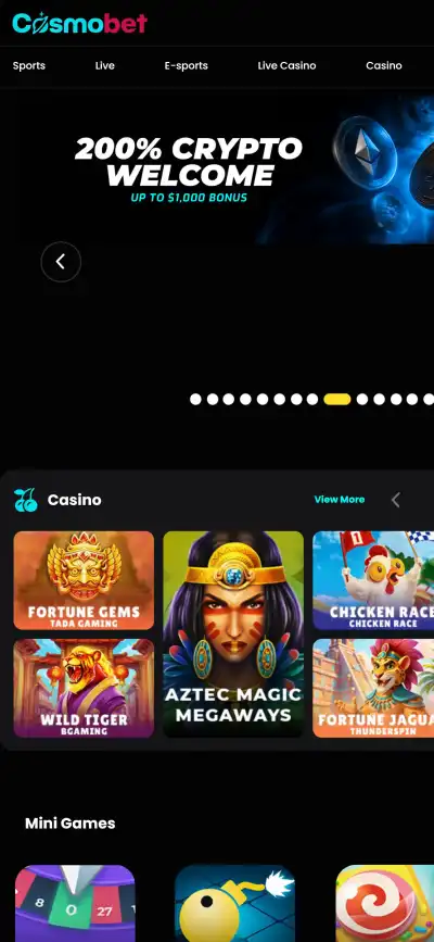 Cosmobet App and Mobile Casino UK